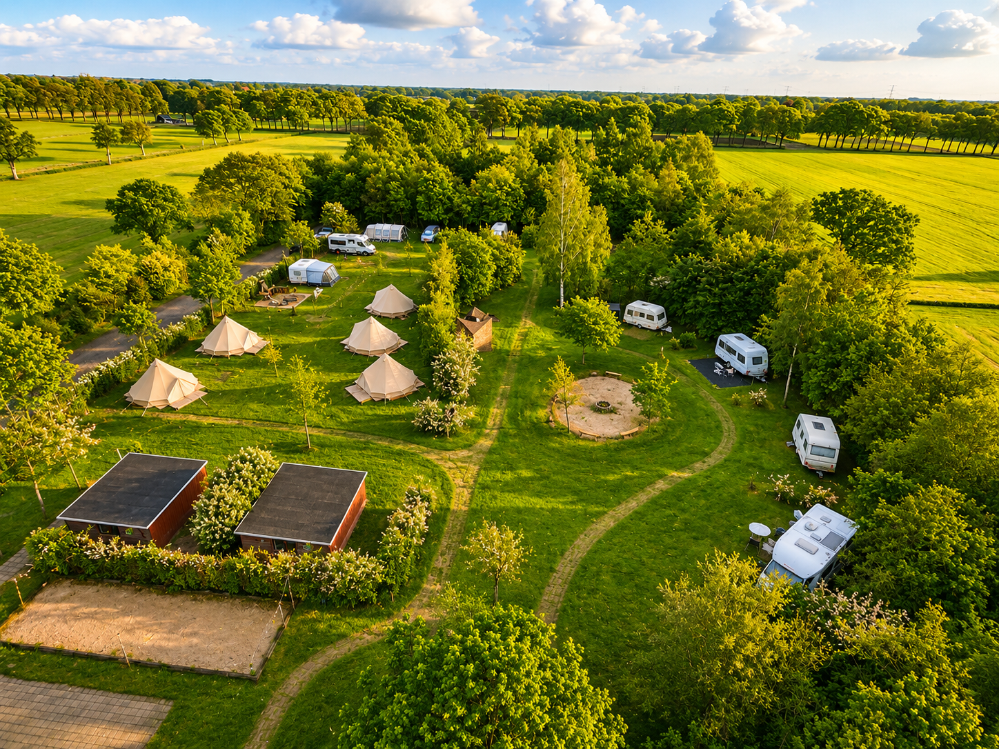 Zen Ranch van bovenaf