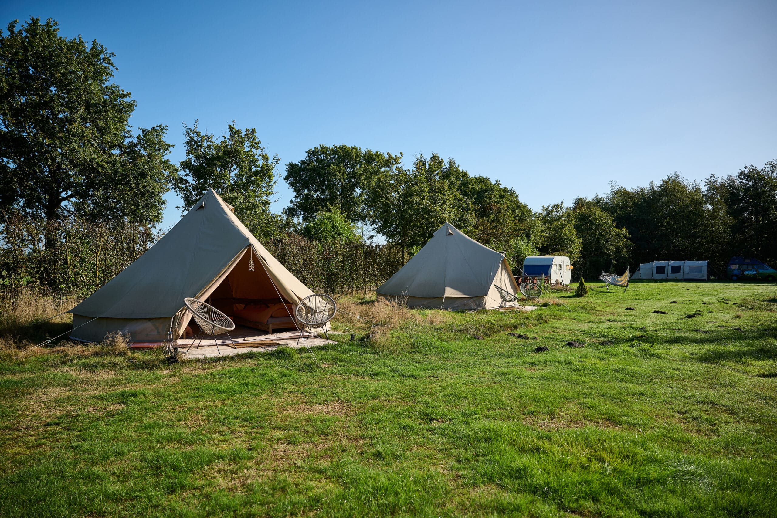 Zen Ranch, kleinschalige camping in Elim, Drenthe